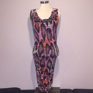 Guess snakeskin tight dress size small